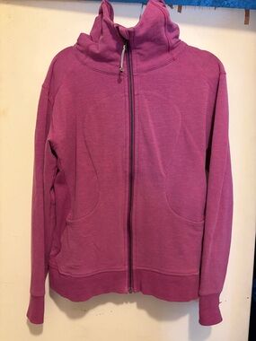 lululemon athletica Heathered Raspberry Full-Zip Hoodie